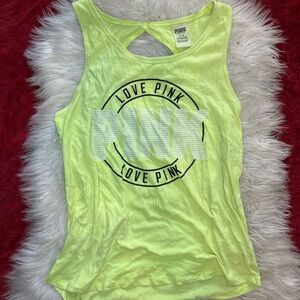 Victoria's Secret PINK Lime Tank Top